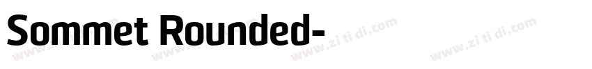 Sommet Rounded字体转换